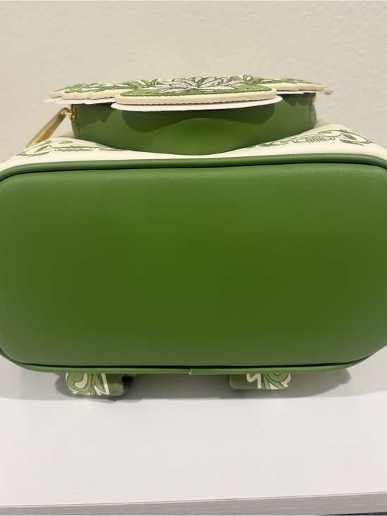 Loungefly Green & Cream Tiana Mini Backpack with Matching Wallet main image 9